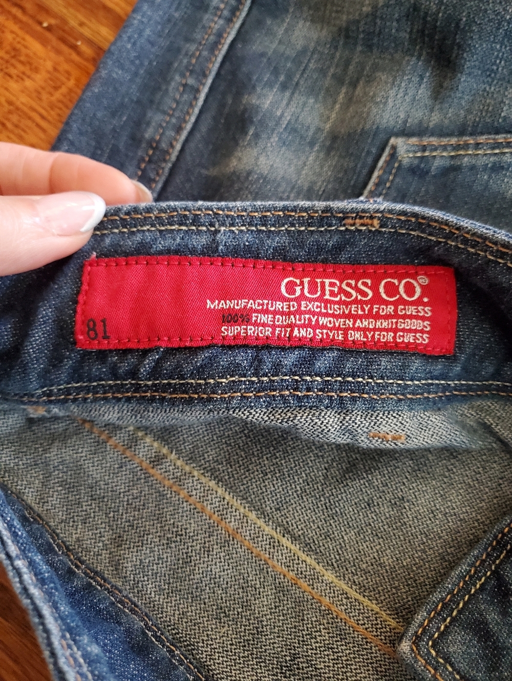 Guess Archival Vintage Early Y2K Low-Rise Jeans - Picture 9 of 16